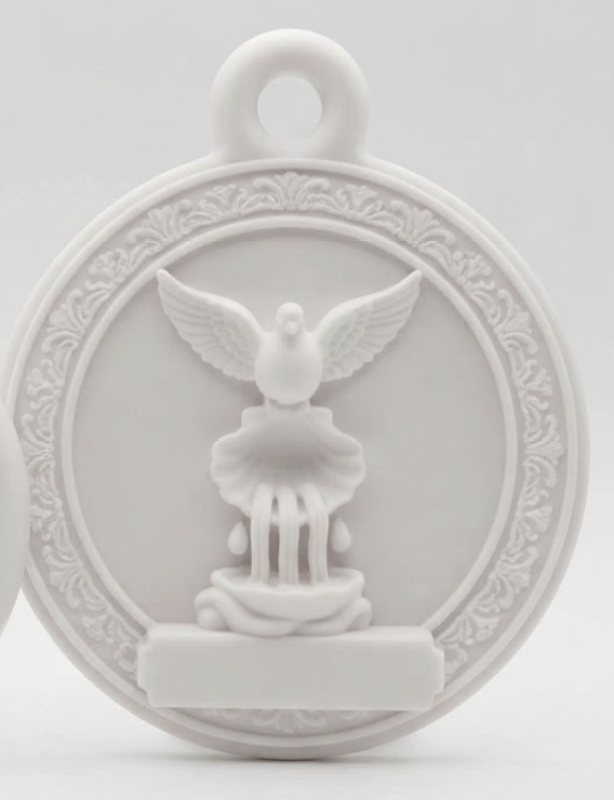 Divino Espírito Santo, medalhão: desenho do modelo