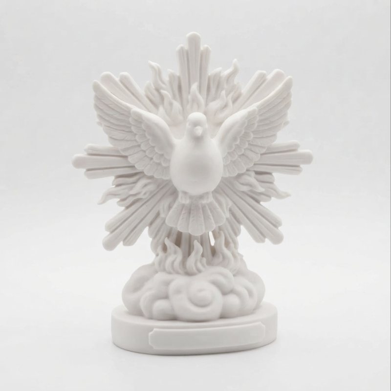 Divino Espírito Santo, imagem com resplendor: desenho do modelo