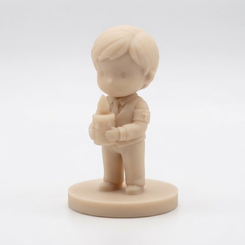 Menino da Primeira Comunhão, bege, 5 cm: desenho do modelo