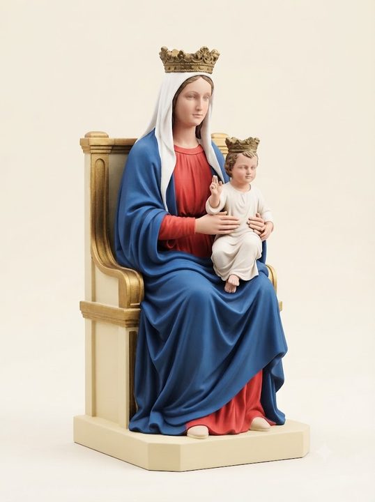 Madonna delle Grazie, a Nossa Senhora de Padre Pio pintada: sugestão de pintura