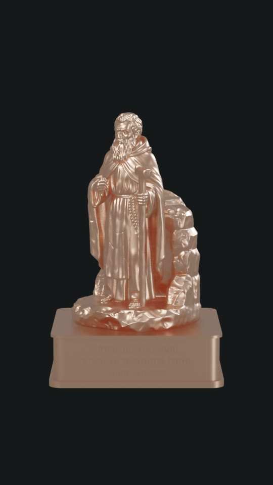 Estátua de Abba Moisés, peça impressa em 3D