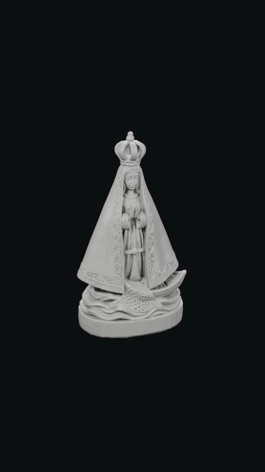 Dez Aparecidas pequeninas, peça impressa em 3D