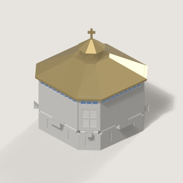 Igreja que floresce, peça impressa em 3D