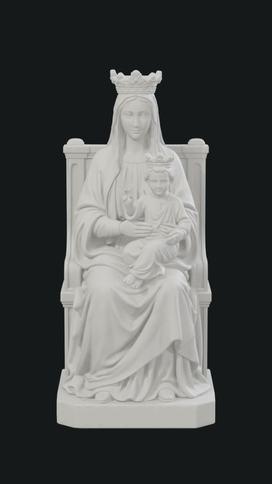 Madonna delle Grazie, a Nossa Senhora de Padre Pio, peça impressa em 3D